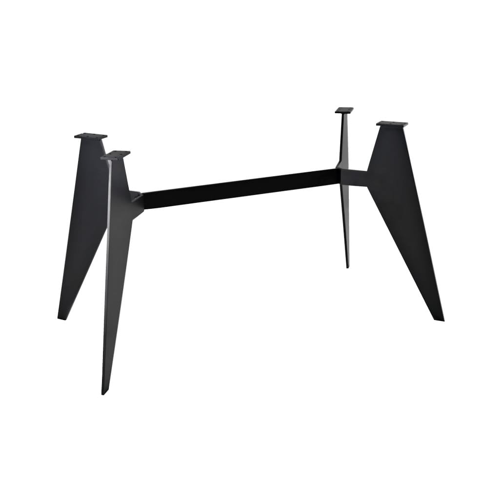 pieds pour table en acier noir